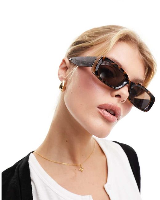 Gafas De Sol Marrones Cuadradas Cruise De Weekday de color Brown