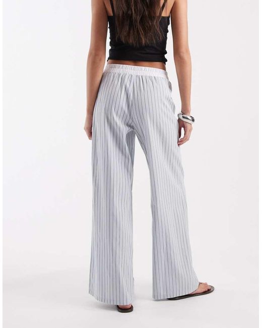 ASOS Multicolor Boxer Waistband Wide Leg Trouser Co Ord