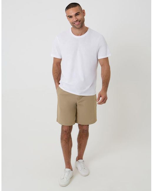 Threadbare Natural Elasticated Waist Stretch Chino Shorts for men
