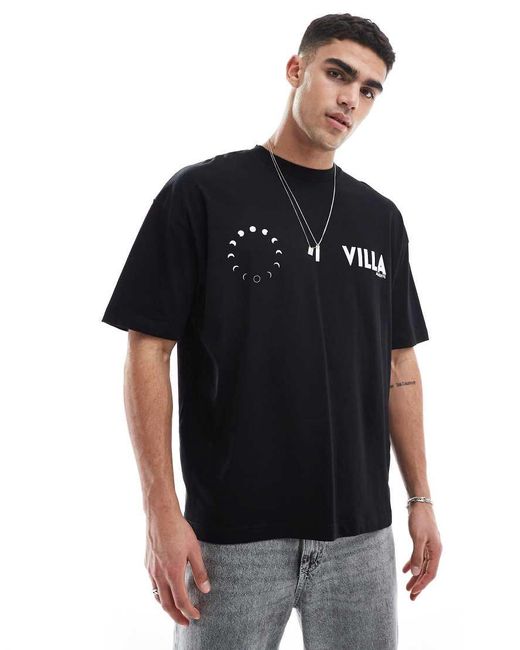 ASOS Oversized T-Shirt Met Grafische Palmboomprint in het Black voor heren