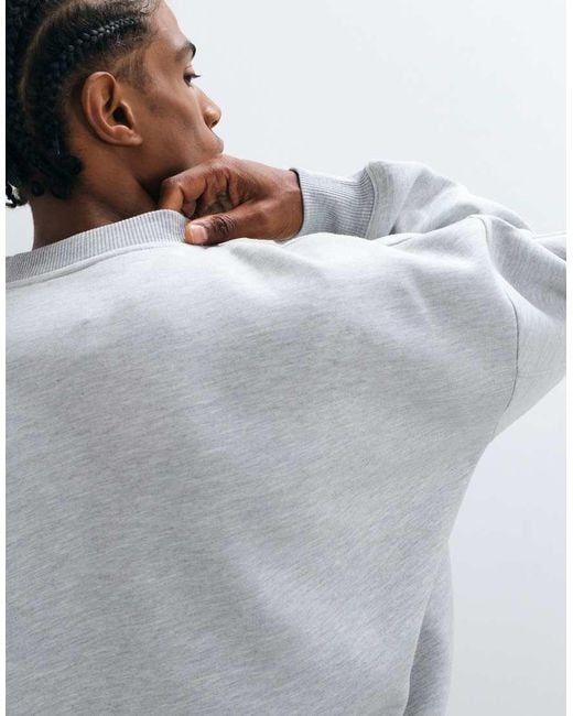 ASOS Gray Extreme Oversized Sweatshirt for men