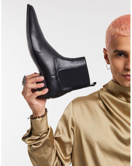 Zwarte BLUNDSTONE Chelsea boots DRESS BOOT HEREN | Omoda