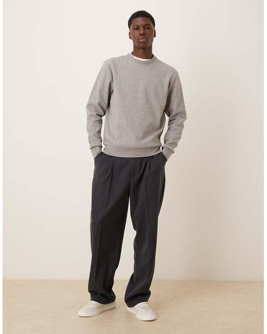 Mango Oversized Sweatshirt in het Gray voor heren