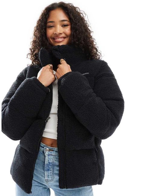 Columbia Black Puffect Puffer Sherpa Jacket