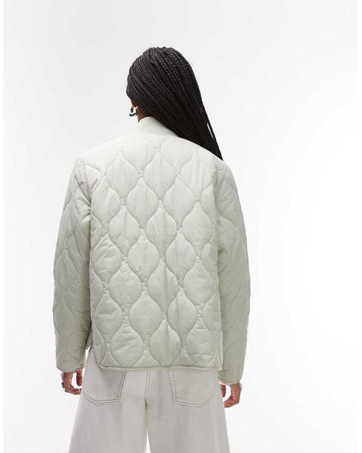 Tommy Hilfiger Gray Onion Quilt Jacket