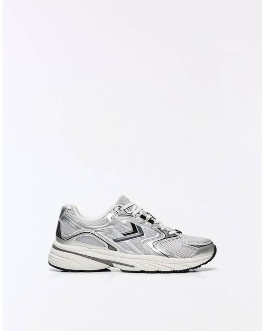 Bershka White Multi-Piece Trainers for men