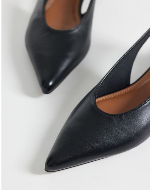 ASOS Black Leonora Slingback Ballet