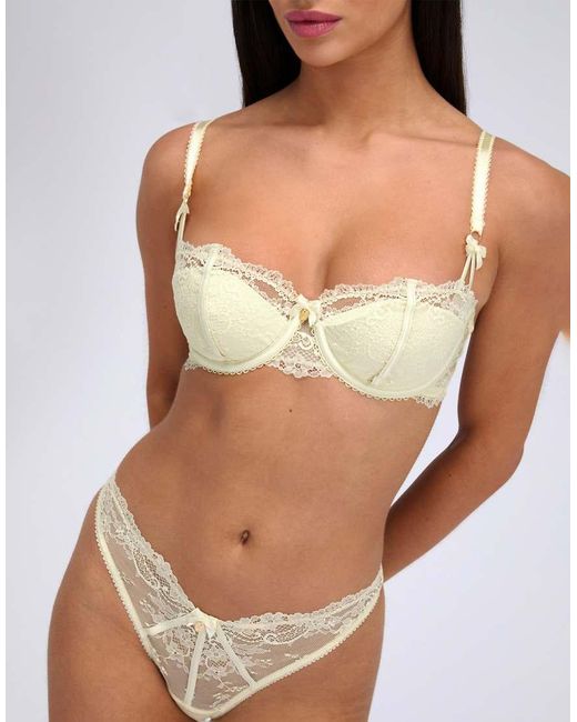 Boux Avenue Multicolor Mimosa Lace Thongs Comfy Classic Soft Floral Knickers