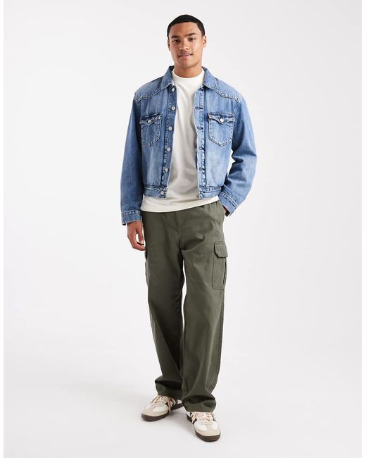 Levi's Blue T3 Western Denim Trucker Jacket for men