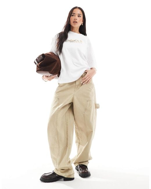 Barbour White – dakota – t-shirt