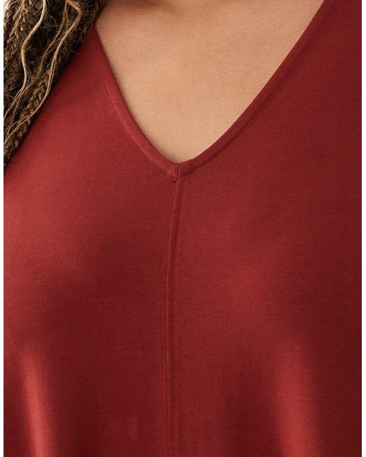 ASOS Red Asos Design Curve Trapeze Maxi Dress