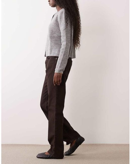 GOOD AMERICAN Brown Straight Leg Jean