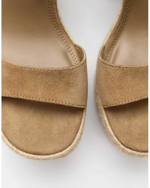 Pull&Bear Natural – sandalen aus jute