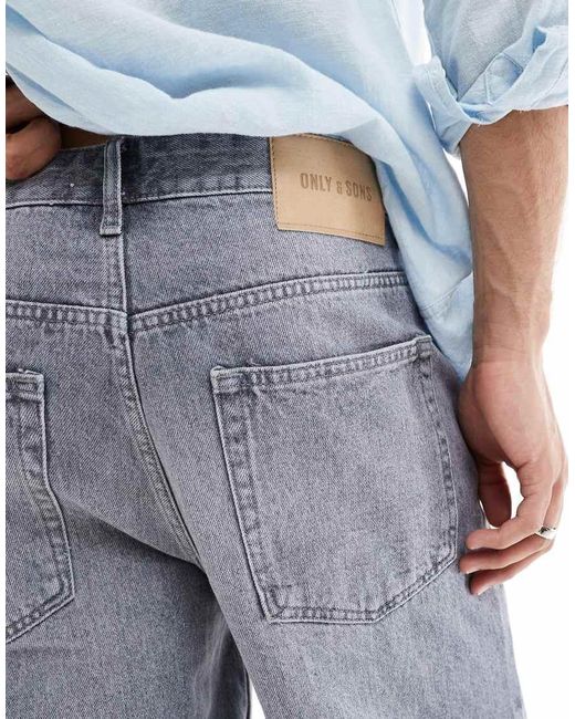 Edge di Only & Sons in Blue da Uomo