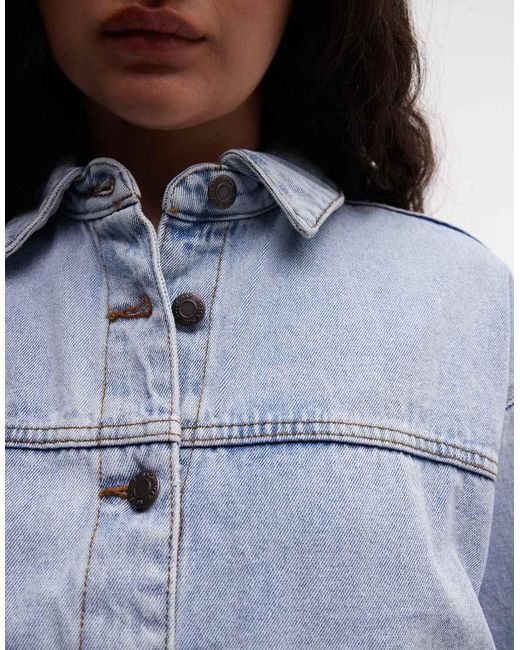 Noisy May Blue Boxy Jacket