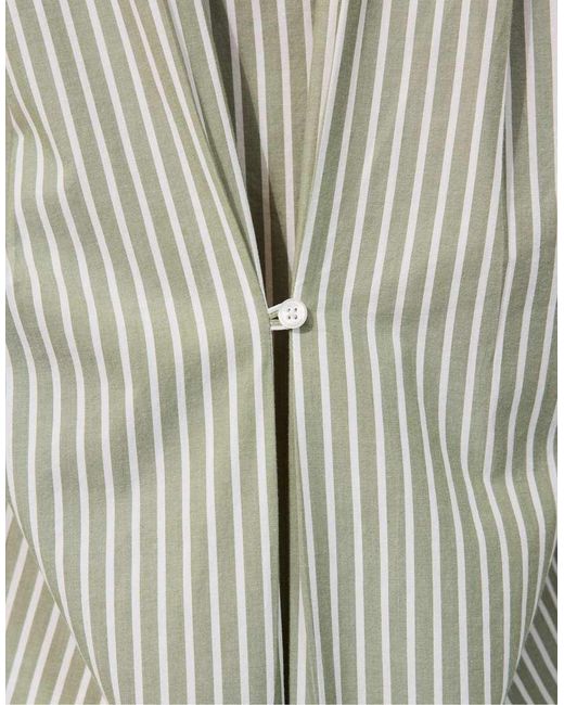 Stradivarius White Adjustable Regular Poplin Shirt