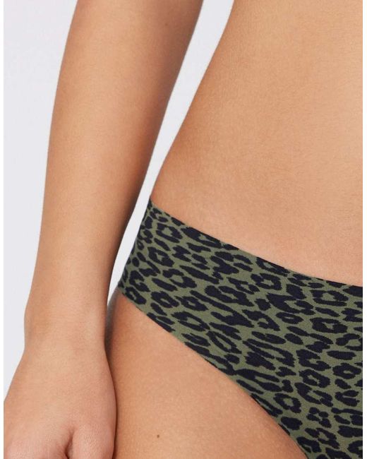 Tezenis Black Laser-Cut Printed Microfibre Briefs