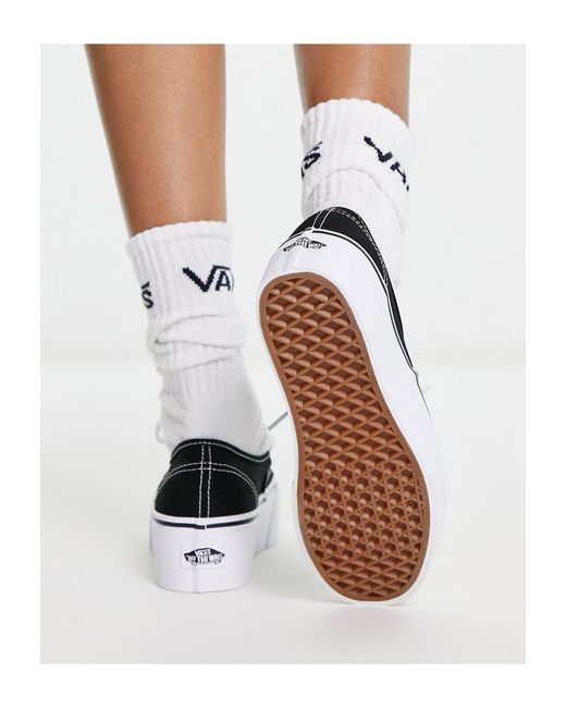 Vans Authentic - Stackform Platform - Sneakers in het White