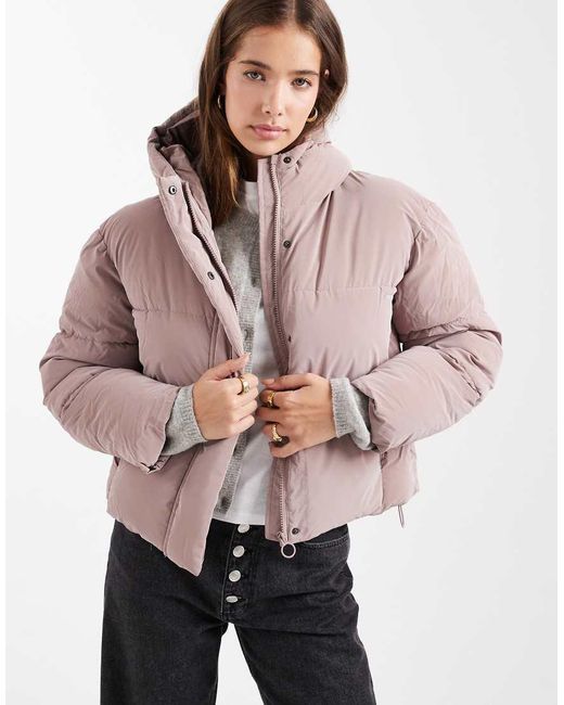 Mango Pink Teen Puffer Jacker