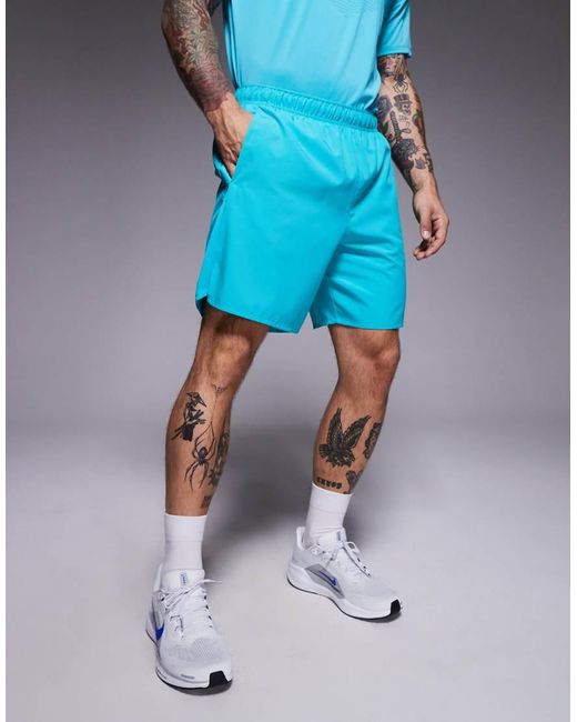 Nike Blue Challenger Dri-fit 7 Inch Shorts for men