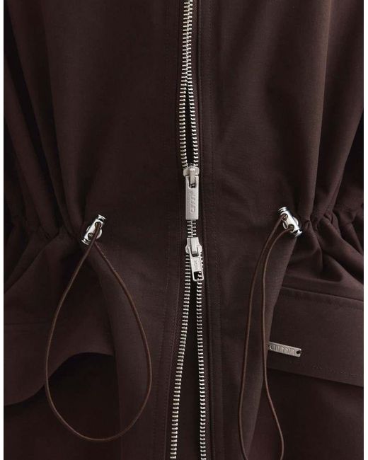 Aim'n Brown Chocolate Waterproof Zip Jacket