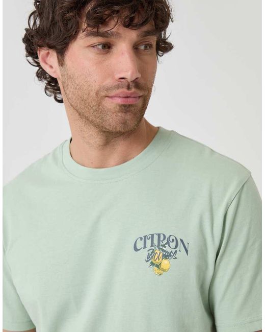 Threadbare Gray Relaxed Fit Graphic Cotton T-Shirt for men