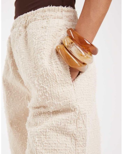 ASOS Natural Pull On Shorts