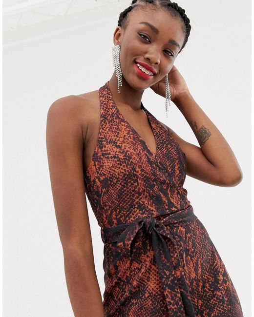 new look halter neck jumpsuit