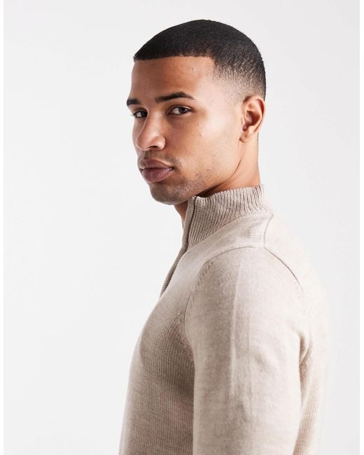 Brave Soul – mittelschwerer strickpullover in Natural für Herren
