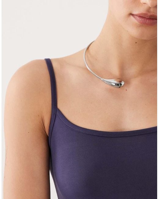 ASOS Blue Modal Blend Slip Dress