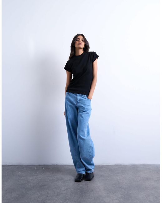 T-shirt classique TOPSHOP en coloris Blue