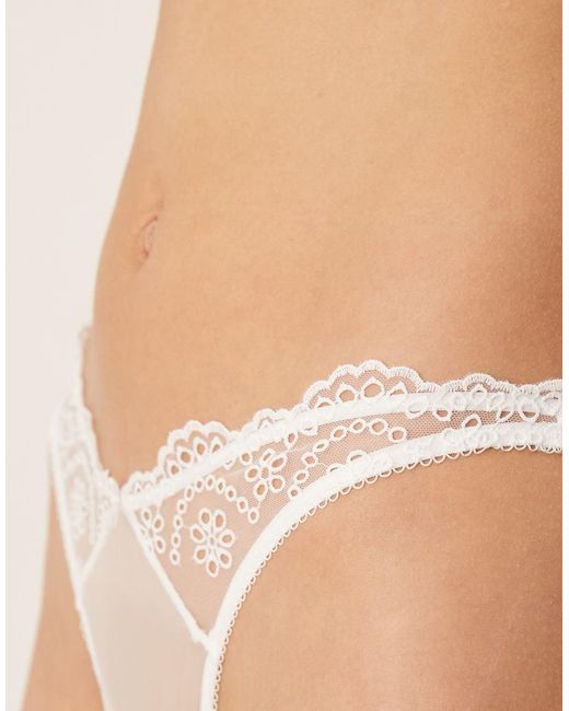 ASOS Natural Missy Broderie Brazilian