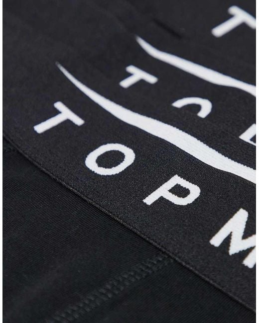 Topman Black 5 Pack Briefs for men
