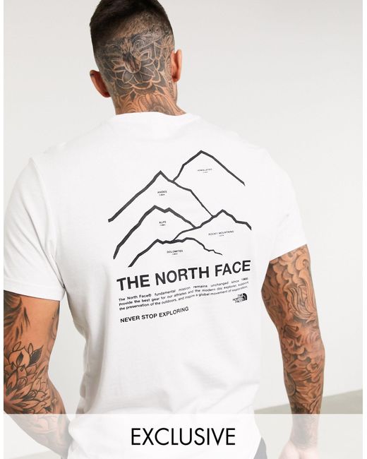 The North Face Peaks - T-shirt in het White voor heren