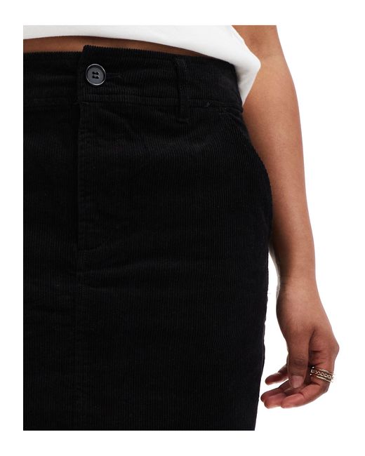 ASOS White Cord Pocket A-line Mini Skirt