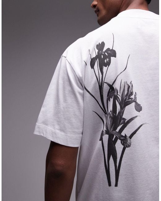 Topman – hochwertiges oversize-t-shirt in Gray für Herren