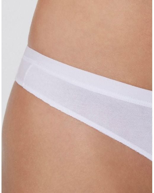 Tezenis White Cotton G-String
