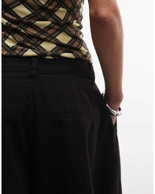 Collusion Black Xl Balloon Pants With Pleats