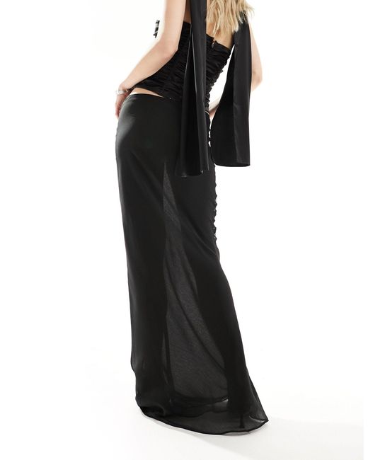 Falda recta larga negra Lioness de color Black