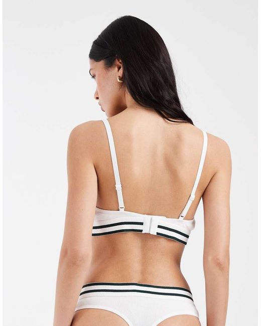Lacoste White Triangle Bralette