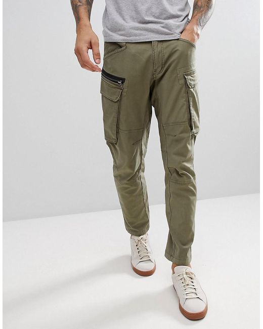 Replay Green Engineered Cargo Pants for men