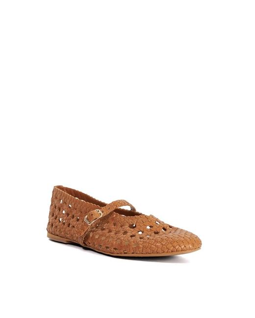 Dune Brown Hazella Mary Janes Shoes