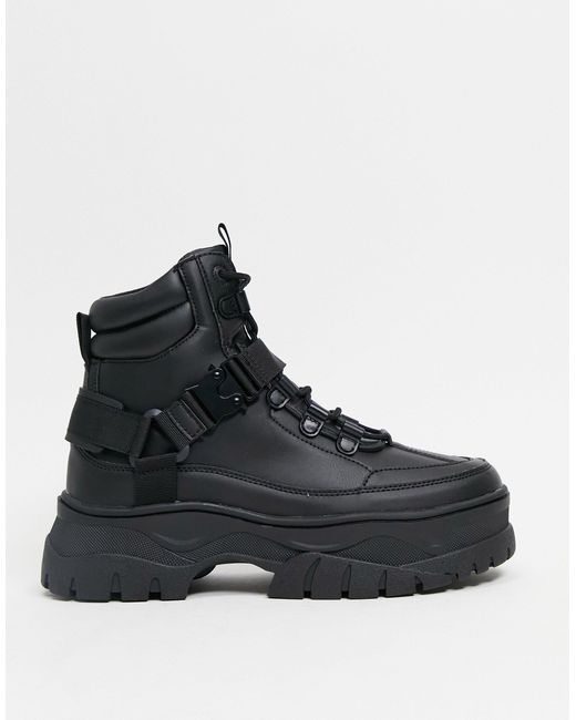 ASOS Lace Up Boots in Black for Men | Lyst Australia