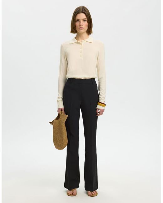 SELECTED Black Flared Trousers