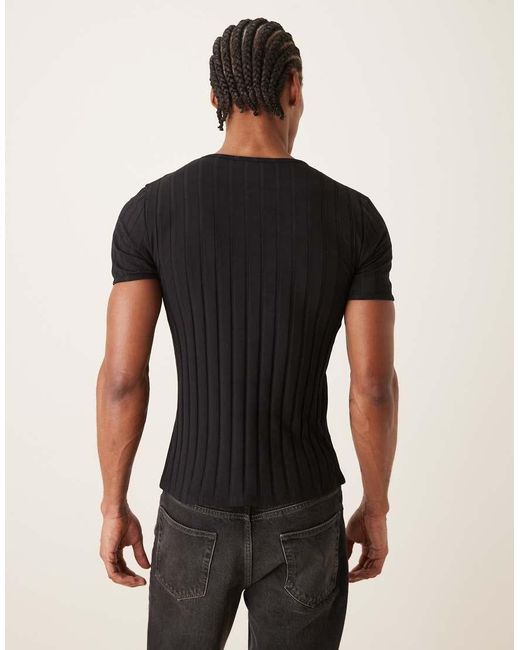 ASOS Black Slim Fit T-Shirt for men