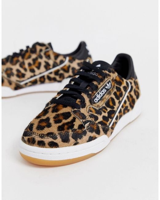 adidas Originals – Continental 80 – Sneaker mit Leopardenmuster in Schwarz  | Lyst DE