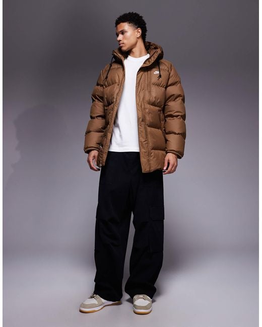 Nike Brown Club Puffer Jacket for men