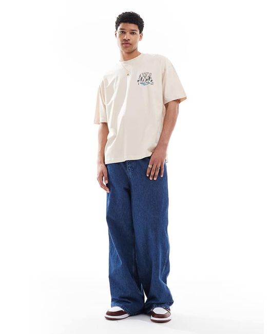 ASOS White Oversized T-shirt With Margarita Graphic for men
