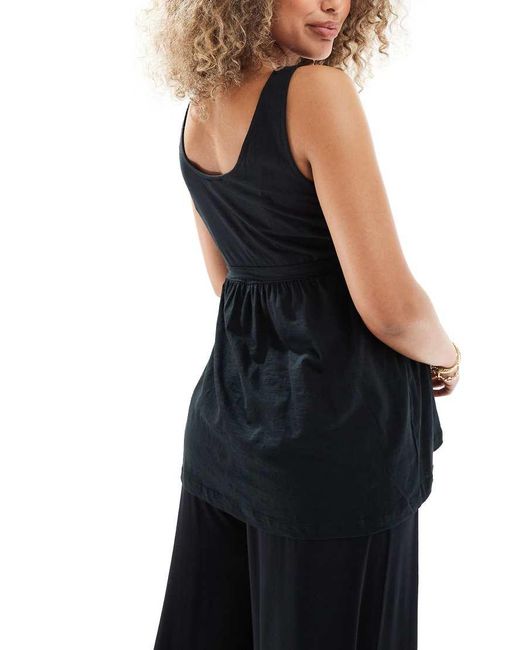 Mama.licious Blue Mamalicious Maternity 2 Function Nursing Button Through Top