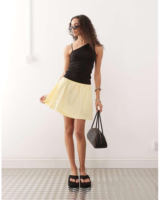 Weekday White Strappy One Shoulder Top